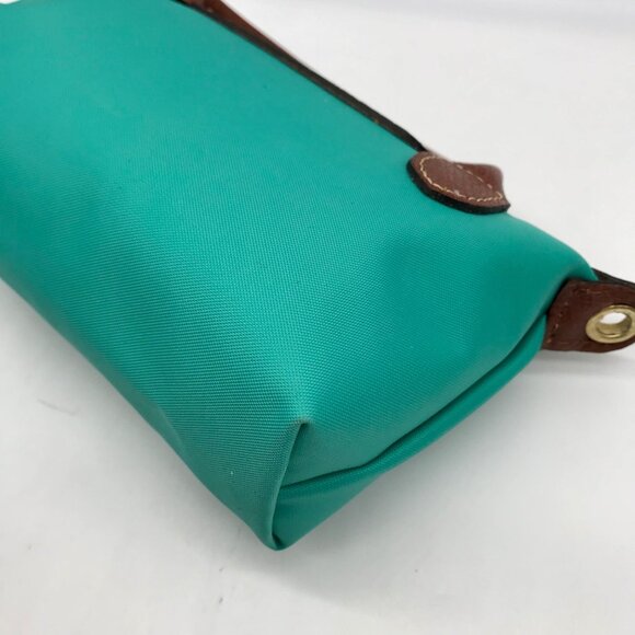 Longchamp Turquoise Nylon Le Pliage Mini Pouch - Picture 8 of 11